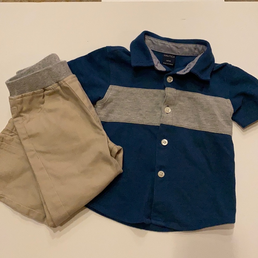 Boys 2 piece Nautical outfit